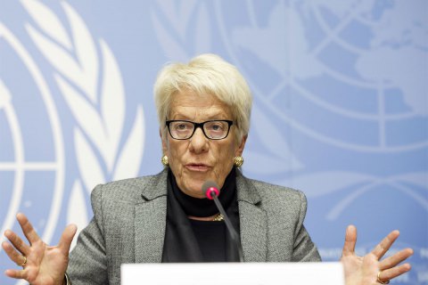 Карла дель Понте звинуватила в бездіяльності комісію ООН з питань Сирії і вийшла з неї