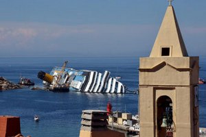 "Черный ящик" не зарегистрировал гибель судна Costa Concordia