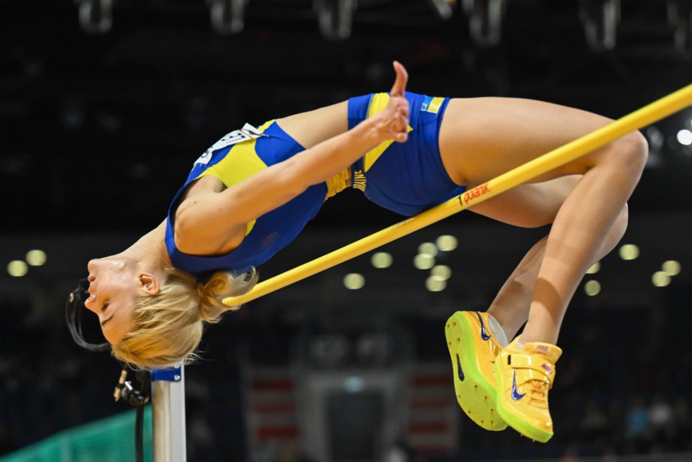 Українська стрибунка в висоту Юлія Левченко під час своєї спроби