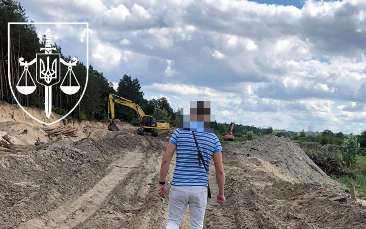 Під Києвом викрили незаконний видобуток піску з мільйонними збитками