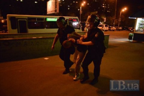 Милиция отпустила 40 человек, задержанных на стройке по Голосеевскому проспекту 