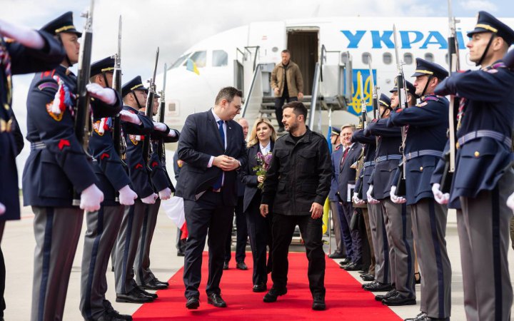 Володимир Зеленський прибув з візитом до Чехії