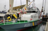 Во Франции был спущен на воду первый катер, построенный для охраны морских границ Украины