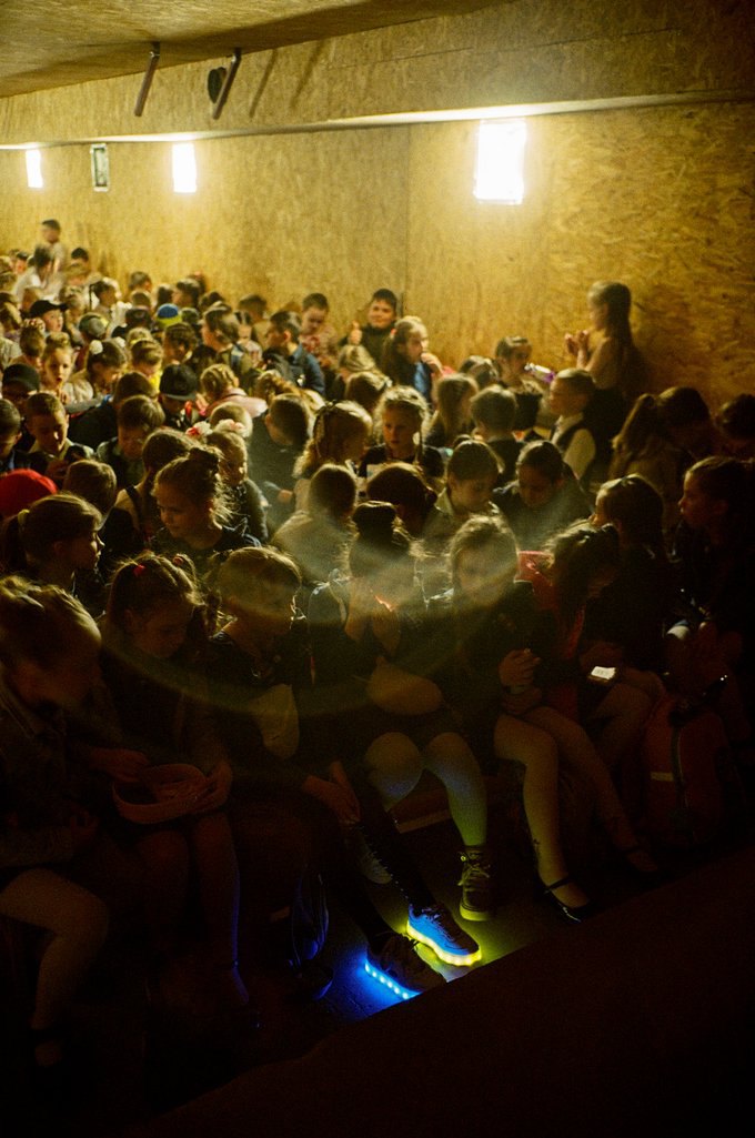 Зі зйомок фільму 'Стрічка часу'.