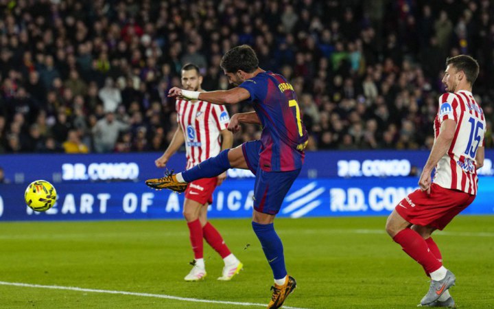 Ла Ліга: «Барселона» перемогла  «Атлетико» й очолила турнірну таблицю 