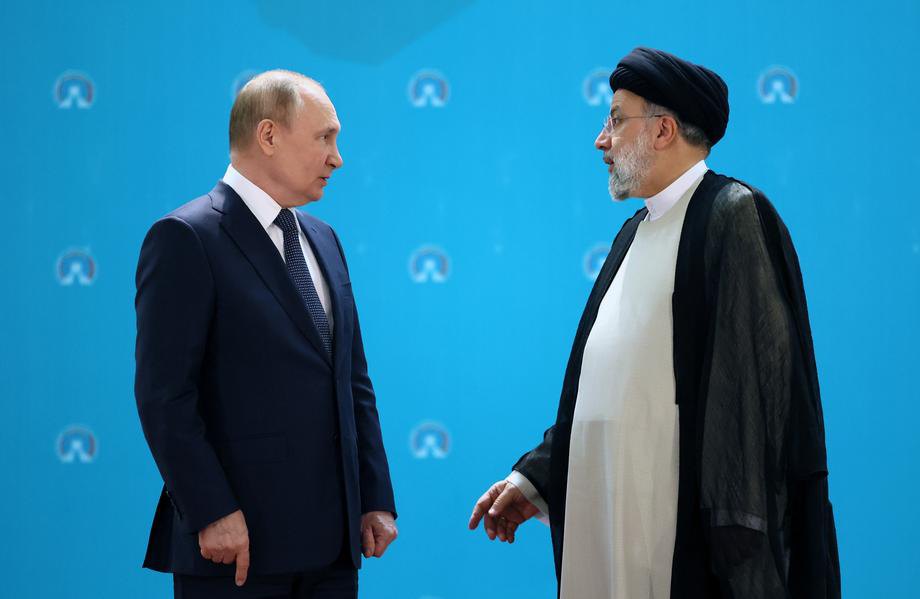 Путін та Ібрагім Раїсі під час саміту в Тегерані, 19 липня 2022 року.