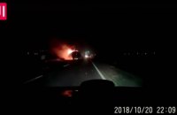 Во Львовской области во время движения загорелся автобус с 50 туристами