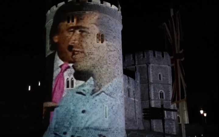 Чотирьох людей арештували за проєктування фото Трампа і Епштейна на замок Віндзор