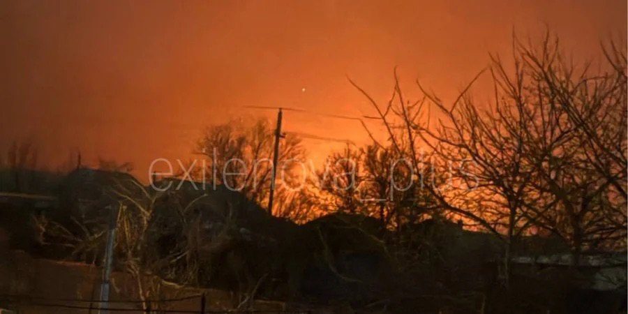  іУкраїнські ракети FP-5 ‘Фламінго’ вразили арсенал головного ракетно-артилерійського складу біля села Котлубай в РФ