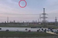 "Енергоатом" показав відео з ракетою окупантів над Південноукраїнською АЕС