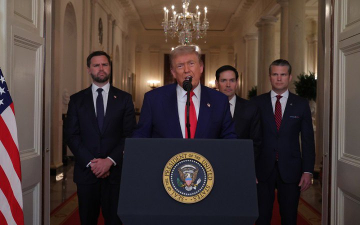 Трамп: США завдали ударів по трьох ядерних об’єктах Ірану