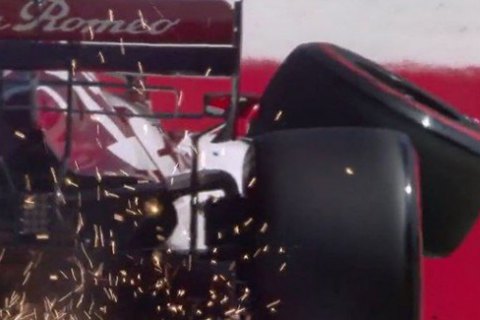 У Формулі-1 під час перегонiв на боліді Райкконена відвалилося колесо