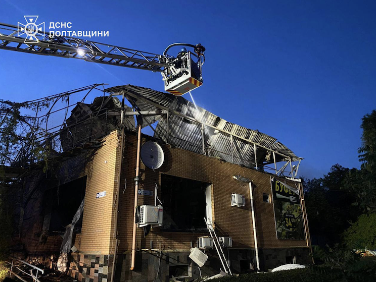 Наслідки удару в Полтавській області 