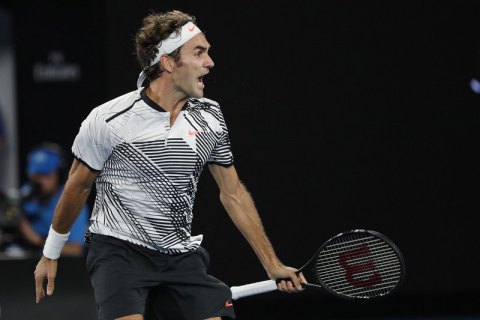 Федерер прошел Нишикори в 1/8 финала AusOpen 