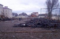 У Коломиї згоріло наметове містечко 10-ї гірничо-штурмової бригади