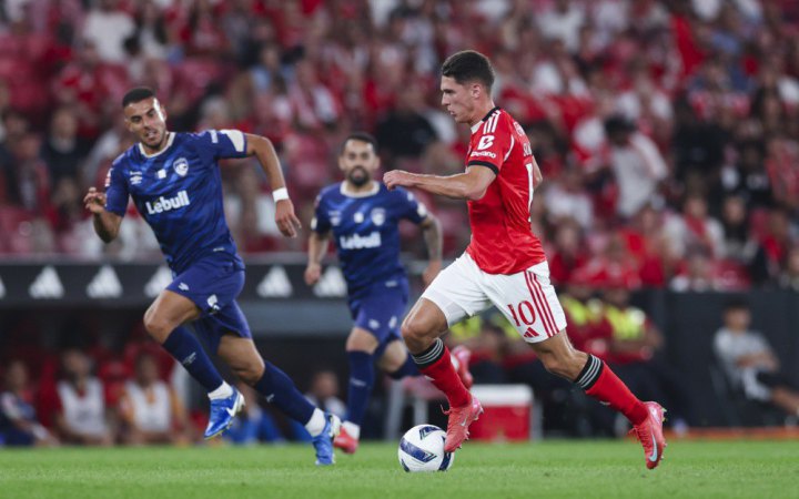 Судаков дебютував за "Бенфіку", Трубін вперше пропустив