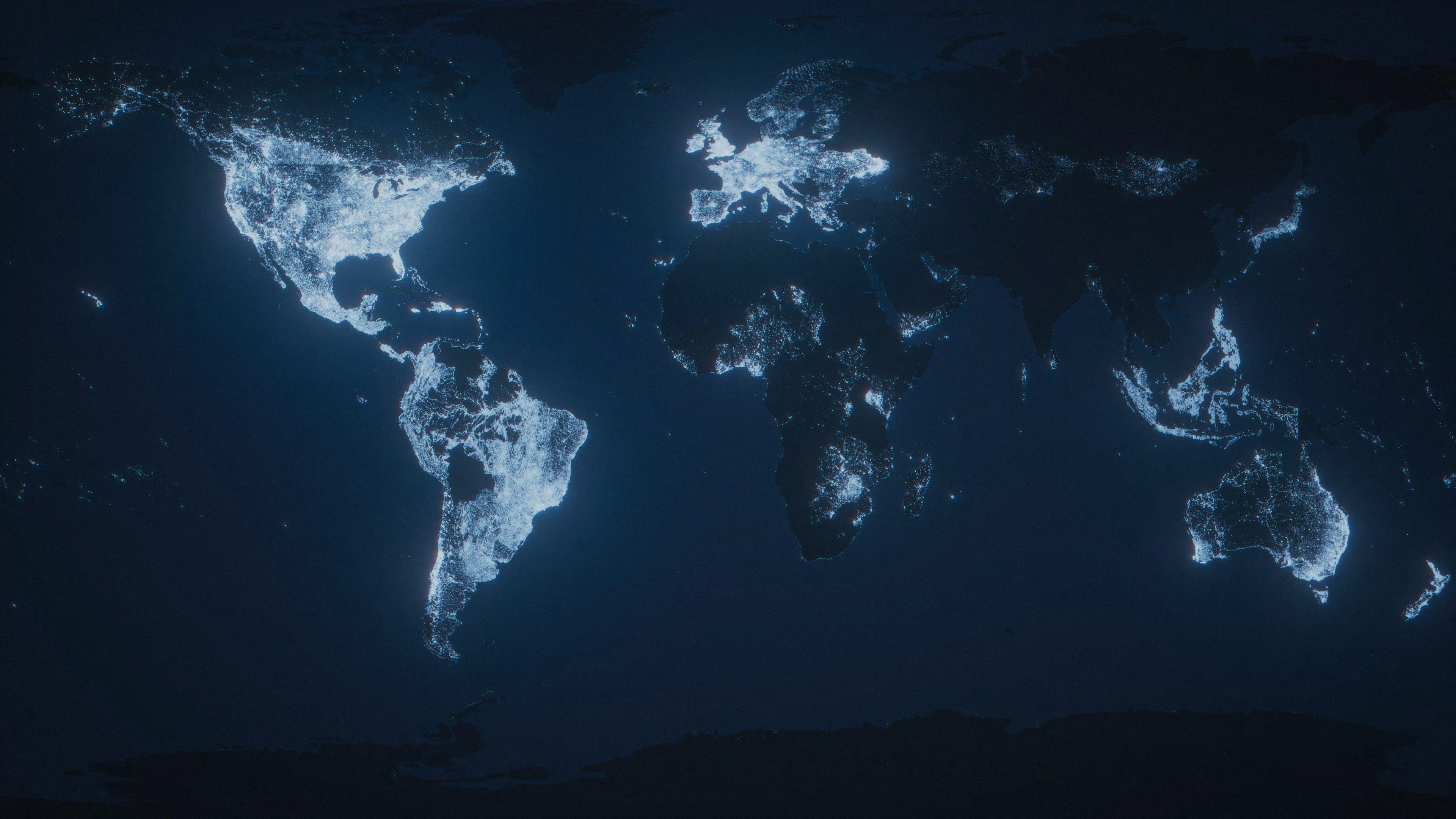 Теплова карта використання терміналів Starlink