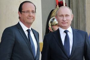 Путин обговорил с Олландом кризис в Сирии