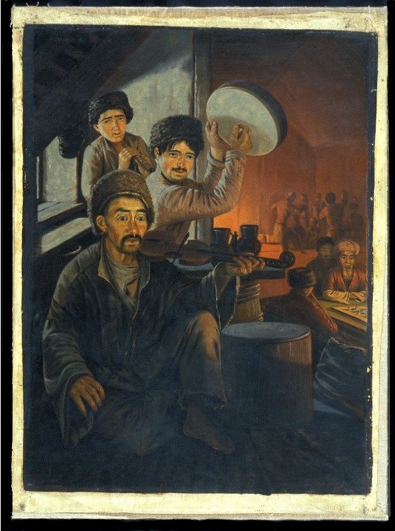 Музиканти грають в бахчисарайській кав’ярні, Вільгельм Кізеветтер, 1846 р.