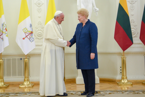 Президент Литви подякувала Папі Римському за допомогу в опорі СРСР