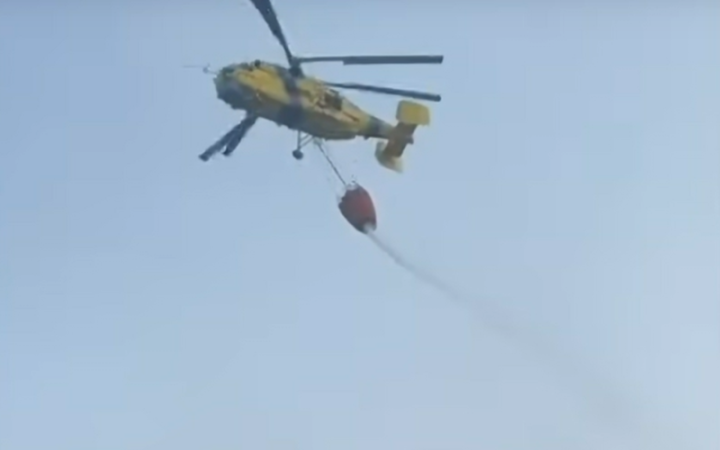 Авіація ГУР допомагала гасити масштабну пожежу в Києві після російської атаки