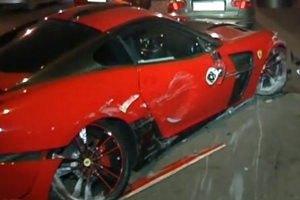 VIP-ДТП: у центрі Києва розбився Ferrari