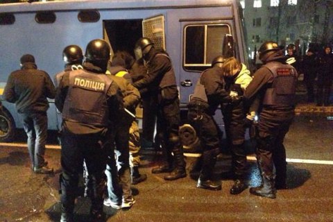 Поліція повідомила про затримання 4 учасників акції протесту в Києві