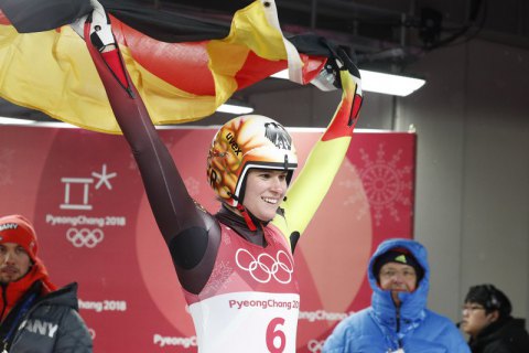 Німецька саночниця Наталі Гайзенбергер стала олімпійською чемпіонкою Пхьончхана