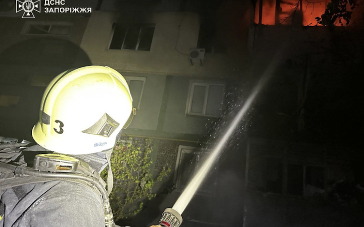 У Запоріжжі внаслідок нічної атаки поранені 13 людей