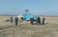 В Полтавской области упал вертолет