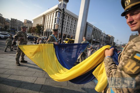 На Крещатике в Киеве прошла репетиция Шествия достоинства