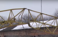 Во Львове в результате падения строительного крана погиб рабочий
