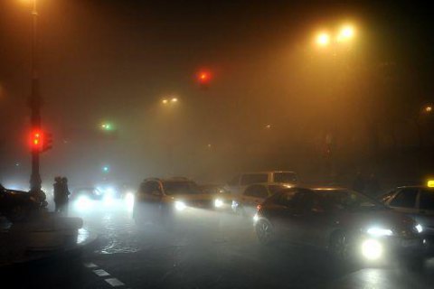Киевлян предупреждают о сильном тумане 