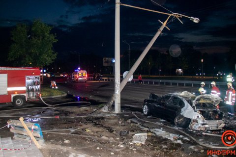 Помер ще один постраждалий у автокатастрофі у Дніпрі (оновлено)