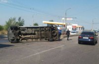 10 человек пострадали в Запорожье из-за ДТП с участием маршрутки