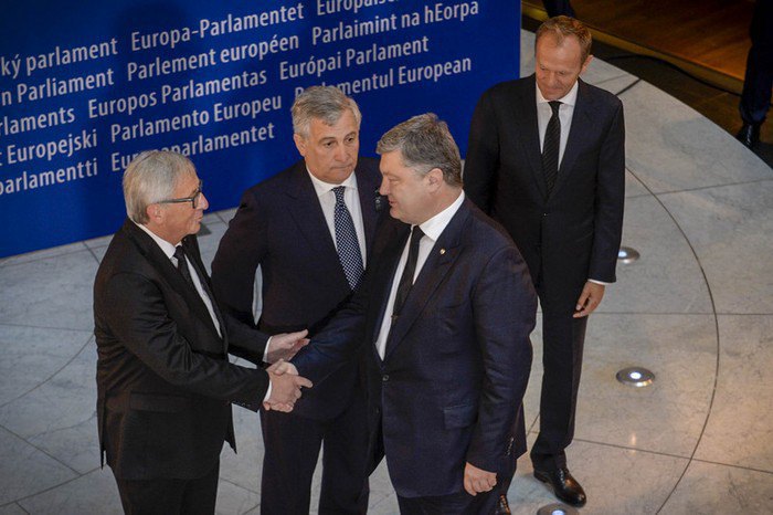 Президент Петр Порошенко с руководством ЕС