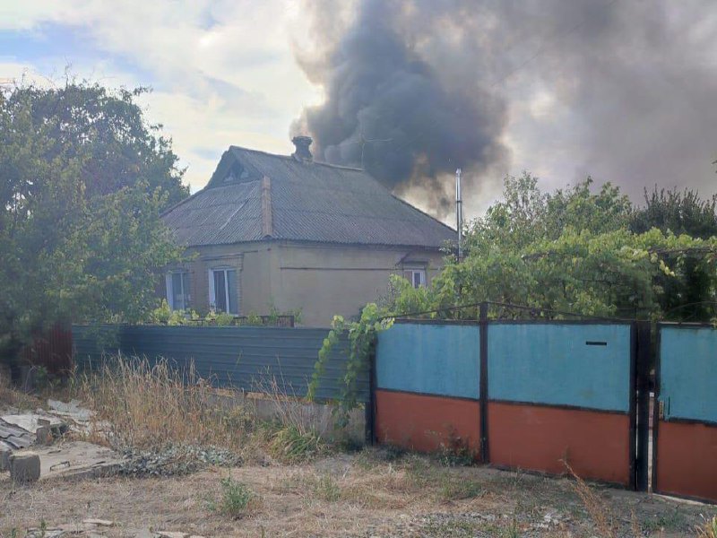 Наслідки обстрілу Донеччини