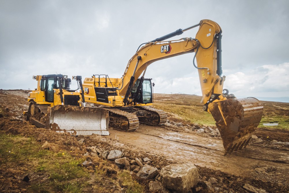 Будівельні роботи на полонині Руна.