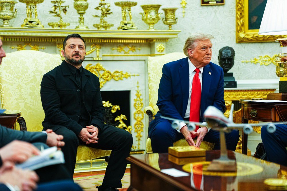 Зустріч Дональда Трампа та Володимира Зеленського в Овальному кабінеті Білого дому 