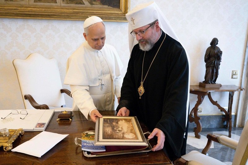Папа Лев і Глава УГКЦ Святослав