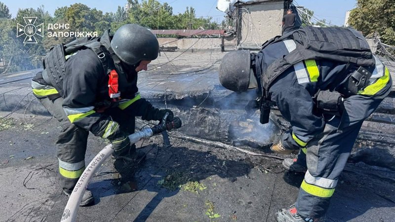Запоріжжя, наслідки обстрілу