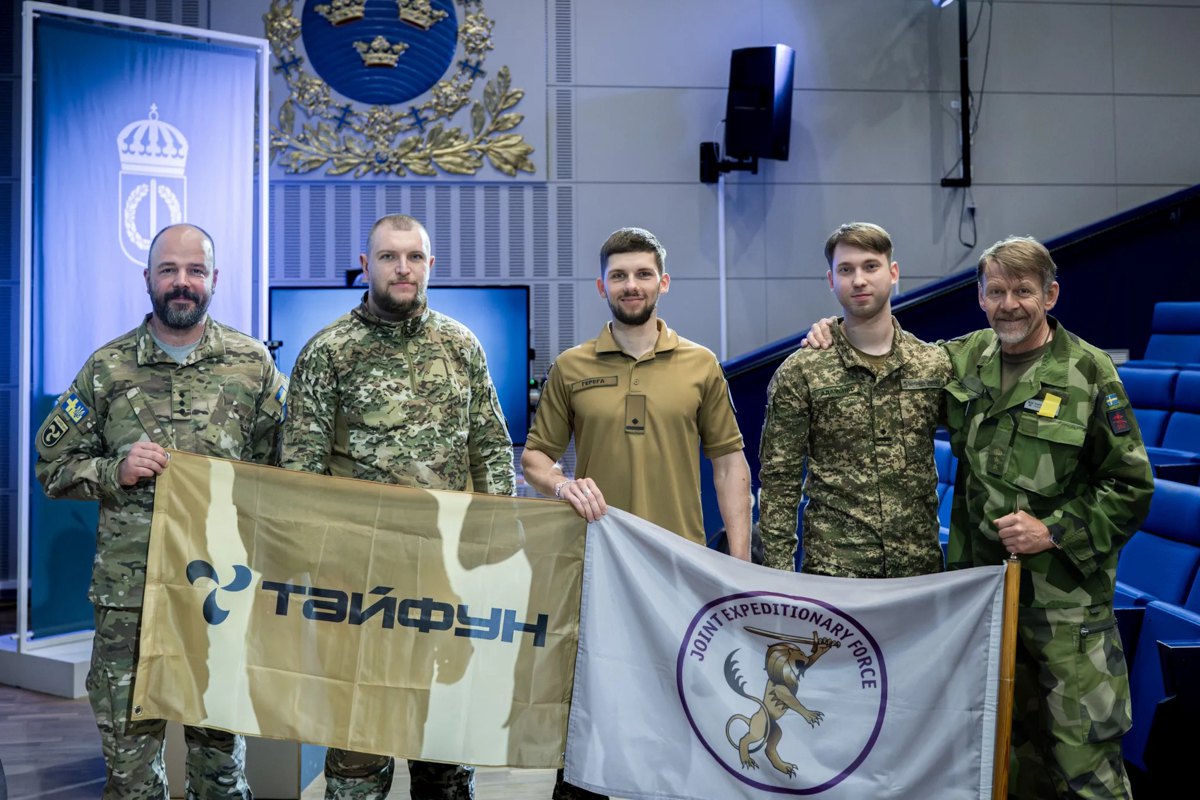 Під час заходу з поглибленого партнерство JEF та України, присвяченого навчанні протидії безпілотникам, у Швеції. 