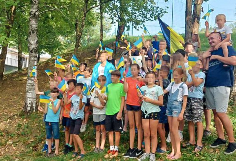 Українські діти-сироти в Бергамо.