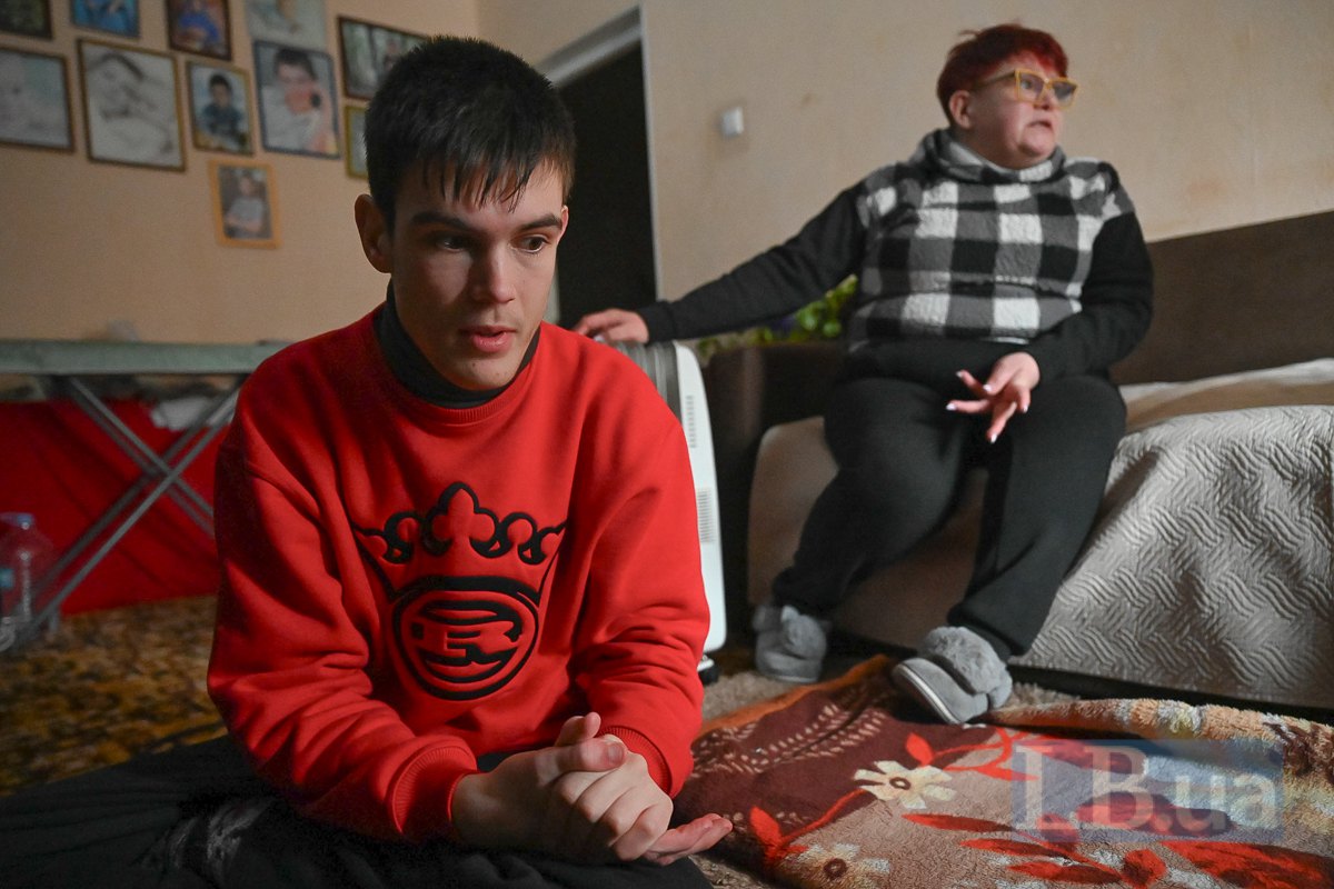 Олена з сином Денисом