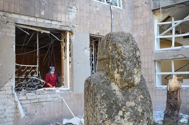 Краєзнавчий музей в Донецьку після обстрілу