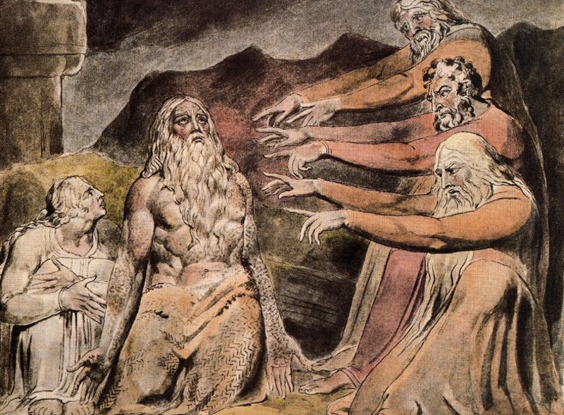 Вільям Блейк, «Друзі докоряють Іовi» 