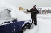 Запад Украины завалило снегом