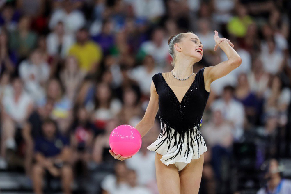 Таїсія Онофрійчук виступає на Олімпіаді