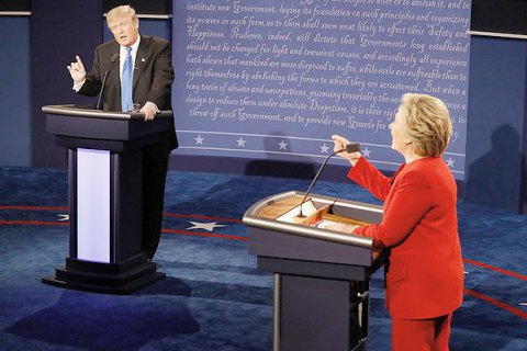 Дебаты Клинтон и Трампа посмотрели 84 млн человек