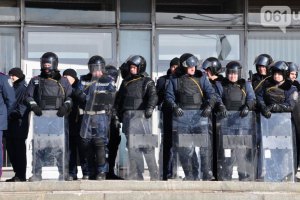 У Запоріжжі мітингують на підтримку "Беркута"